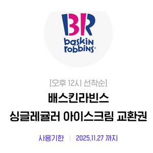 배스킨라빈스 싱글레귤러