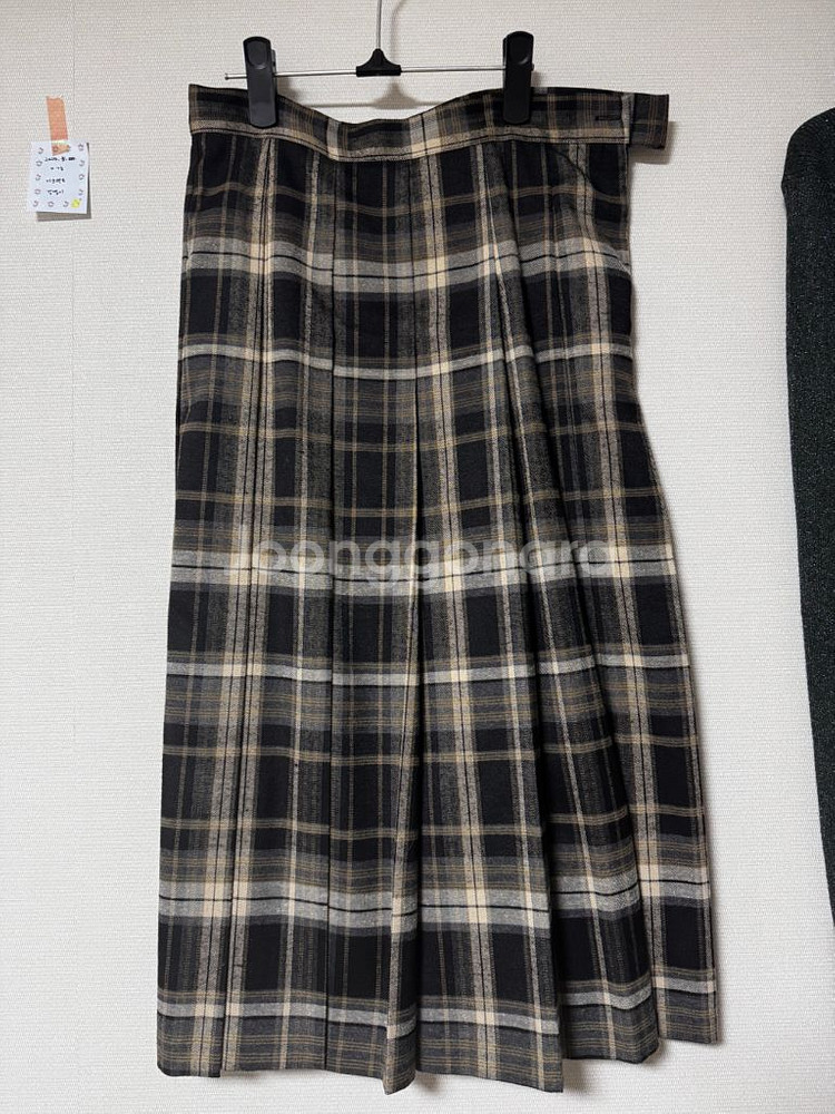 utg 깅엄 체크스커트--5