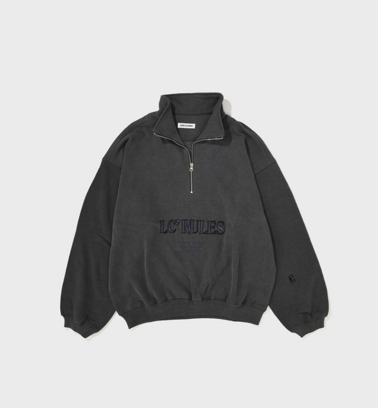 로우클래식 집업 스웨트셔츠--4