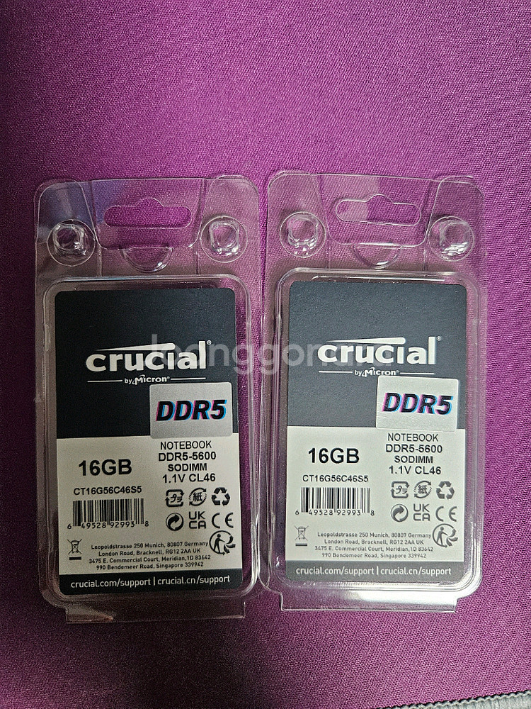 노트북용 DDR5 5600Mhz 32GB(16GBx2)--0