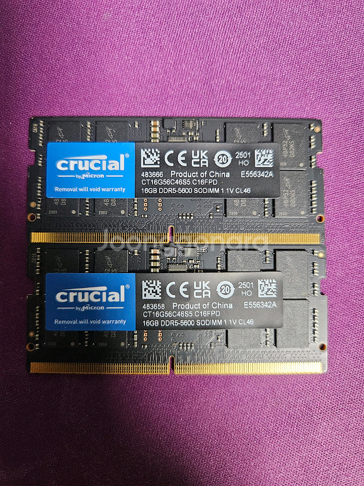 노트북용 DDR5 5600Mhz 32GB(16GBx2)--1