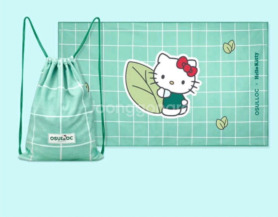 산리오 헬로키티 파우치가방.비치타올 1세트 미개봉새것--1