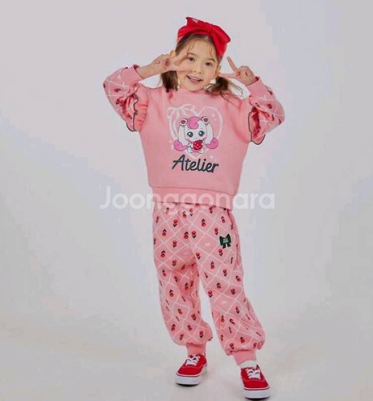 티니핑 기모 상하복 110--0