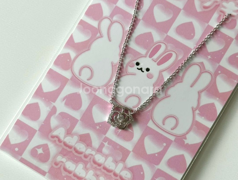 장미 팬던트 목걸이--0