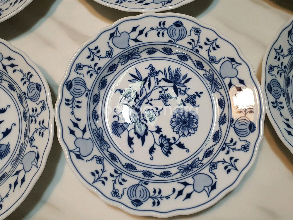 체코 쯔비벨무스터 그릇 모음 개당값--6