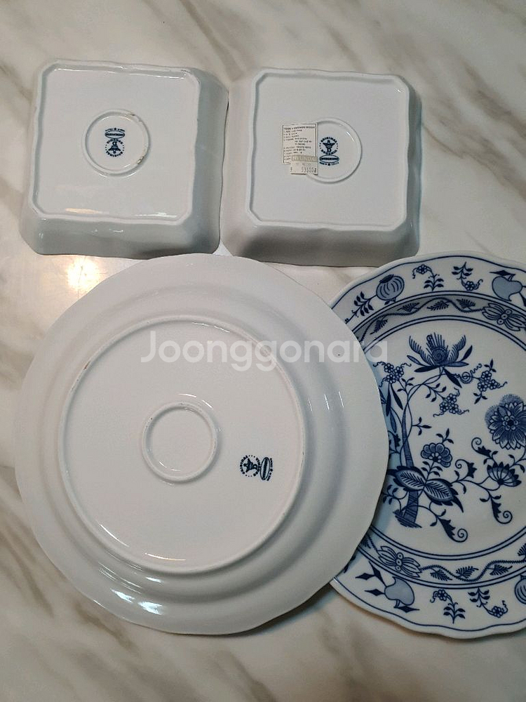 체코 쯔비벨무스터 그릇 모음 개당값--9