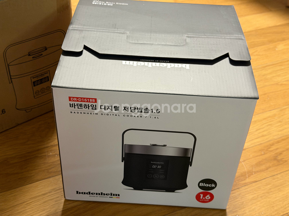 바덴하임 저당밥솥 새상품. 1.6L 블랙--0