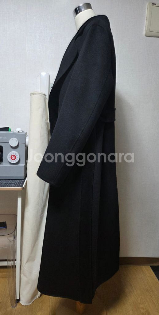 브론 롱코트 캐시미어 50% 국내 핸드메이드--2