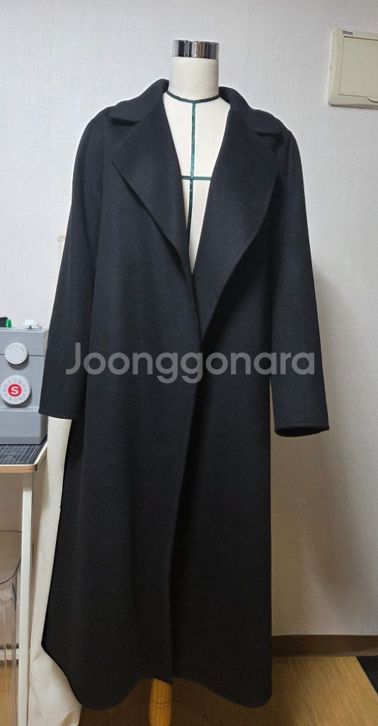 브론 롱코트 캐시미어 50% 국내 핸드메이드--1