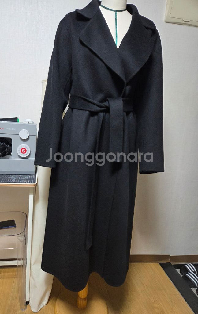 브론 롱코트 캐시미어 50% 국내 핸드메이드--4