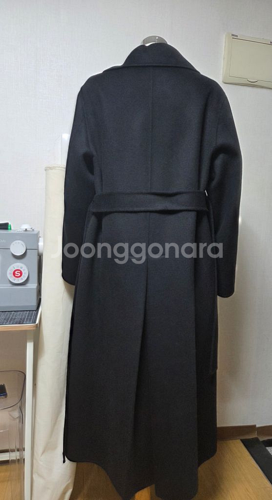 브론 롱코트 캐시미어 50% 국내 핸드메이드--3