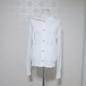 Free/흰가디건/후드가디건/화이트가디건/화이트니트