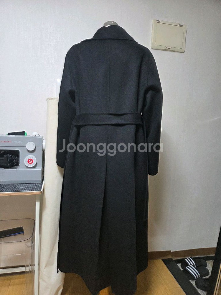 브론 롱코트 캐시미어 50% 국내 핸드메이드--8