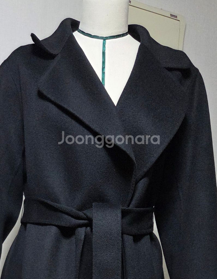 브론 롱코트 캐시미어 50% 국내 핸드메이드--9