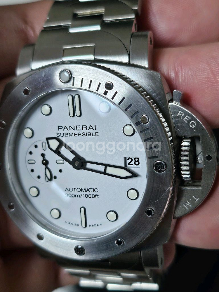 파네라이 섭머저블 비앙코 42mm (브레이슬릿 포함)--9