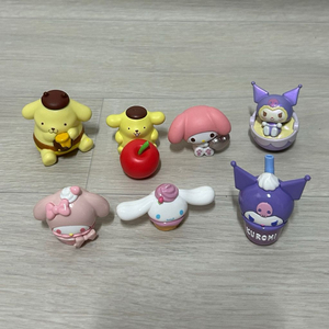 산리오 피규어 일괄 폼폼푸린 마이멜로디 쿠로미 시나모롤