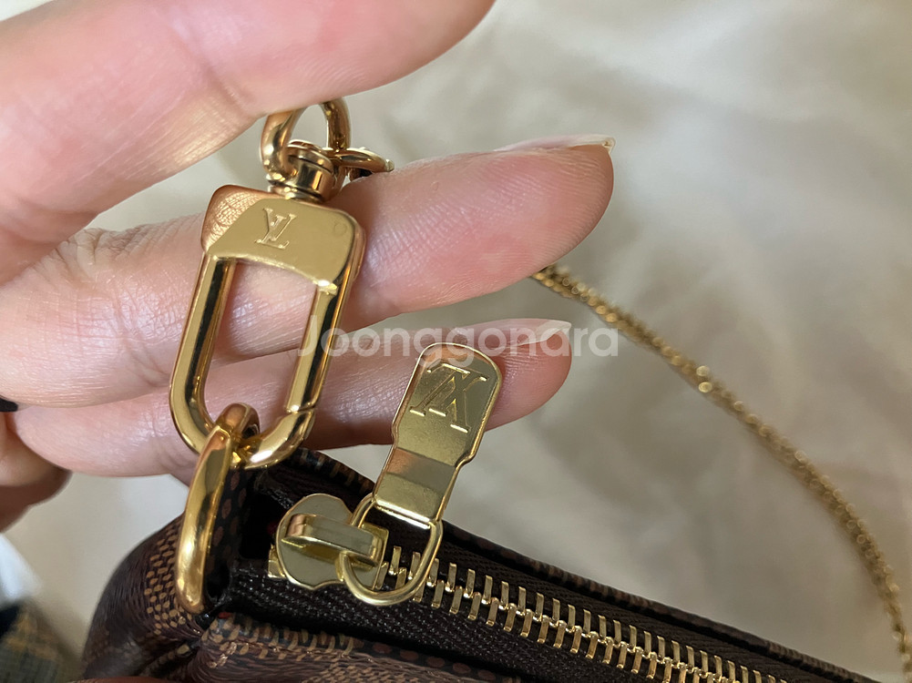 루이비통 미니 포쉐트 악세수아 다미에 에벤--6