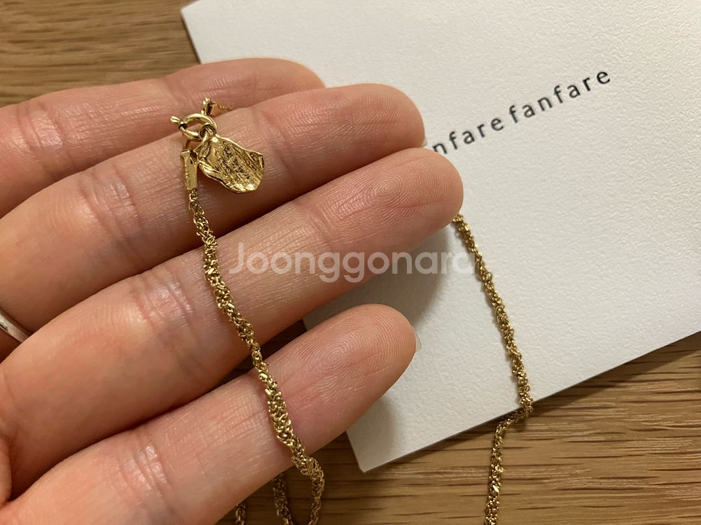 팡파르팡파르 체인 목걸이. 김고은 목걸이 41cm--3