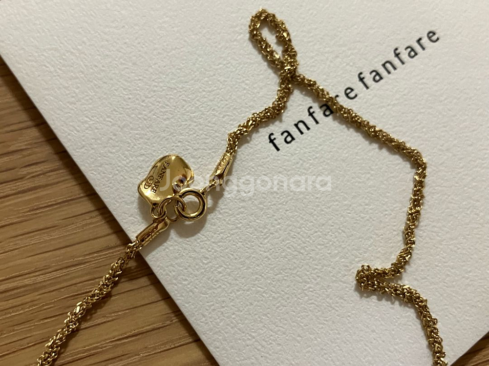 팡파르팡파르 체인 목걸이. 김고은 목걸이 41cm--2