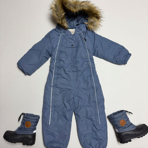 쿨링 스키복(98cm) & 방한부츠(27사이즈) 일괄