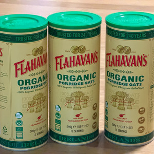 플라하반 유기농 포리지 오트밀 500g*3통