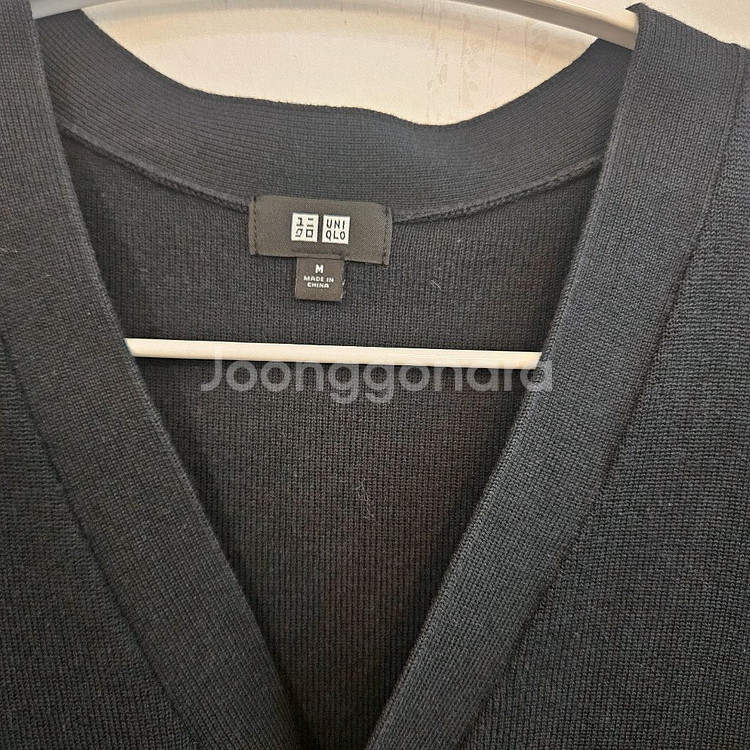 유니클로 남성 가디건 블랙 M--1
