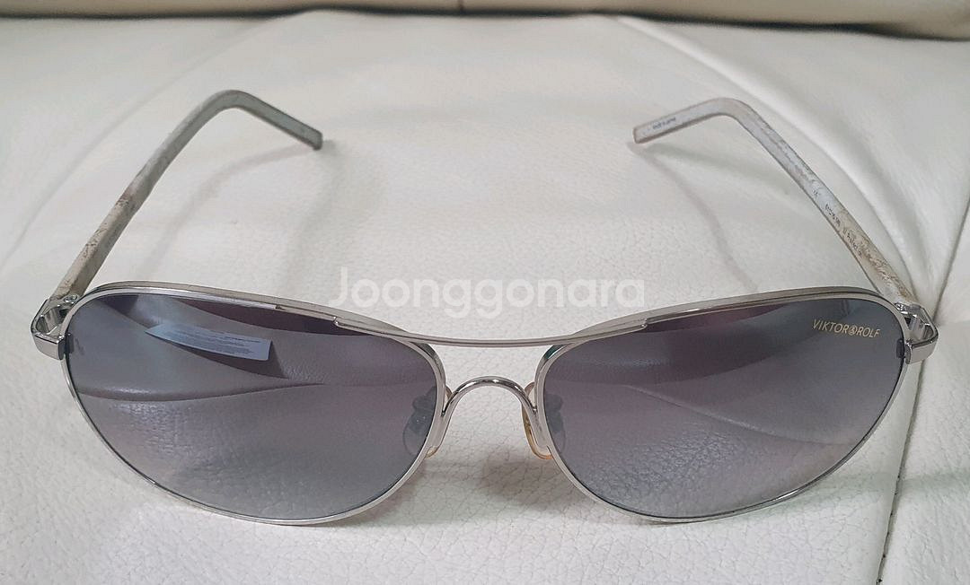 빅터앤랄프 레더 보잉 미러 선글라스 71-0061번--2