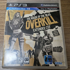 플스3(PS3) 하우스오브더데드오버킬(메뉴얼없음)판매합