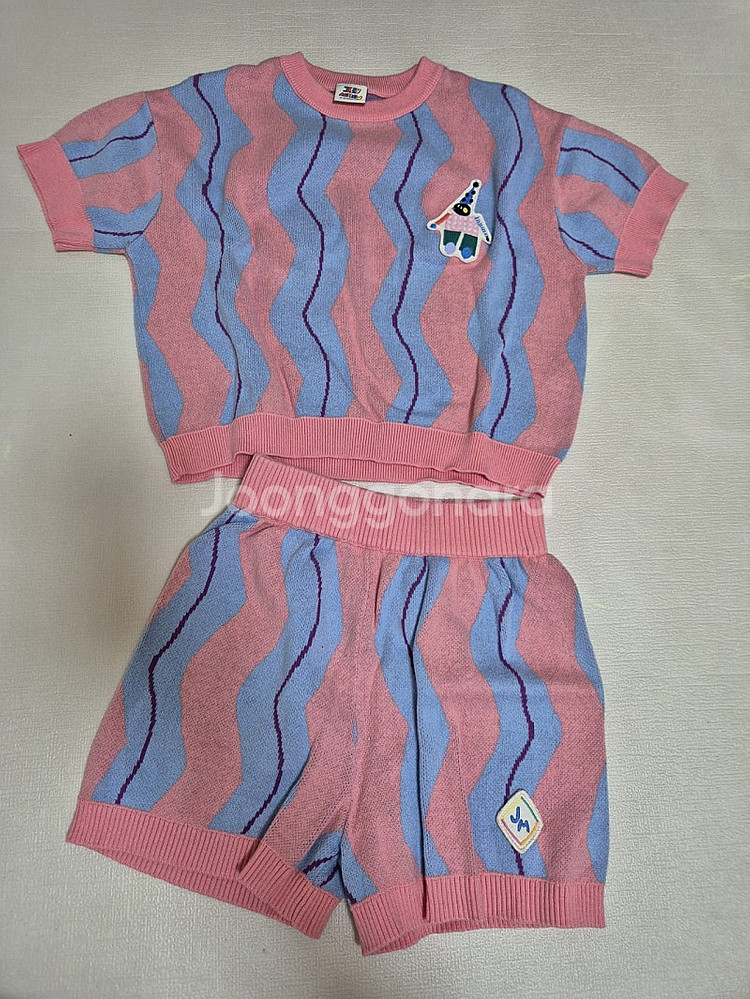 젤리멜로 핑크 니트 셋업 110--1