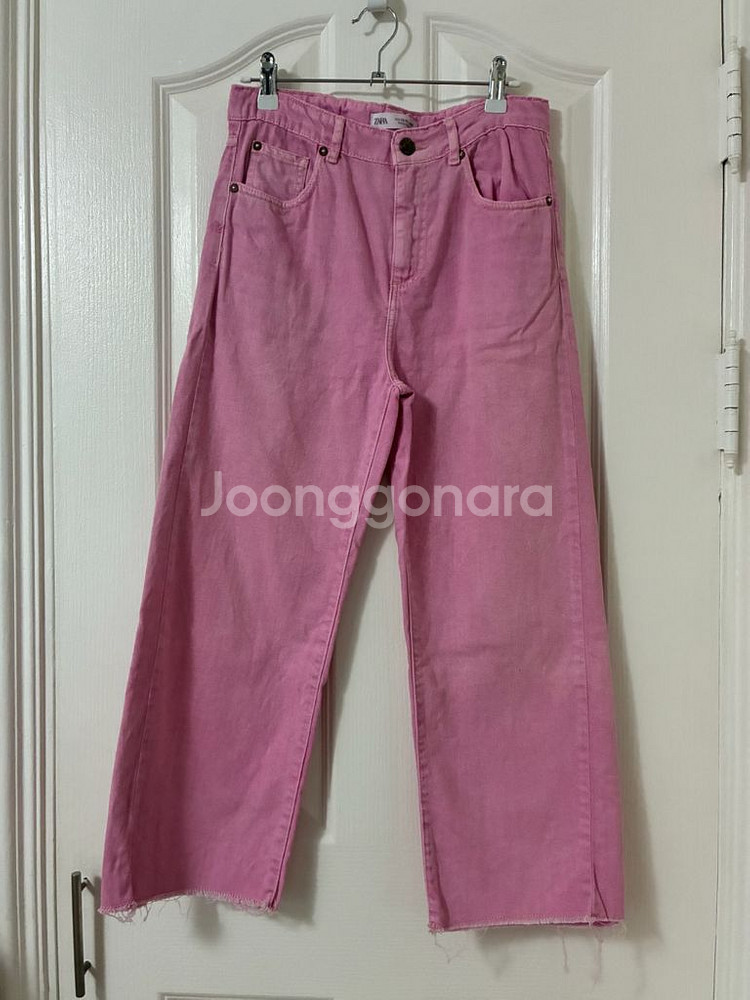 자라 키즈 13-14세 핑크 데님 팬츠--0