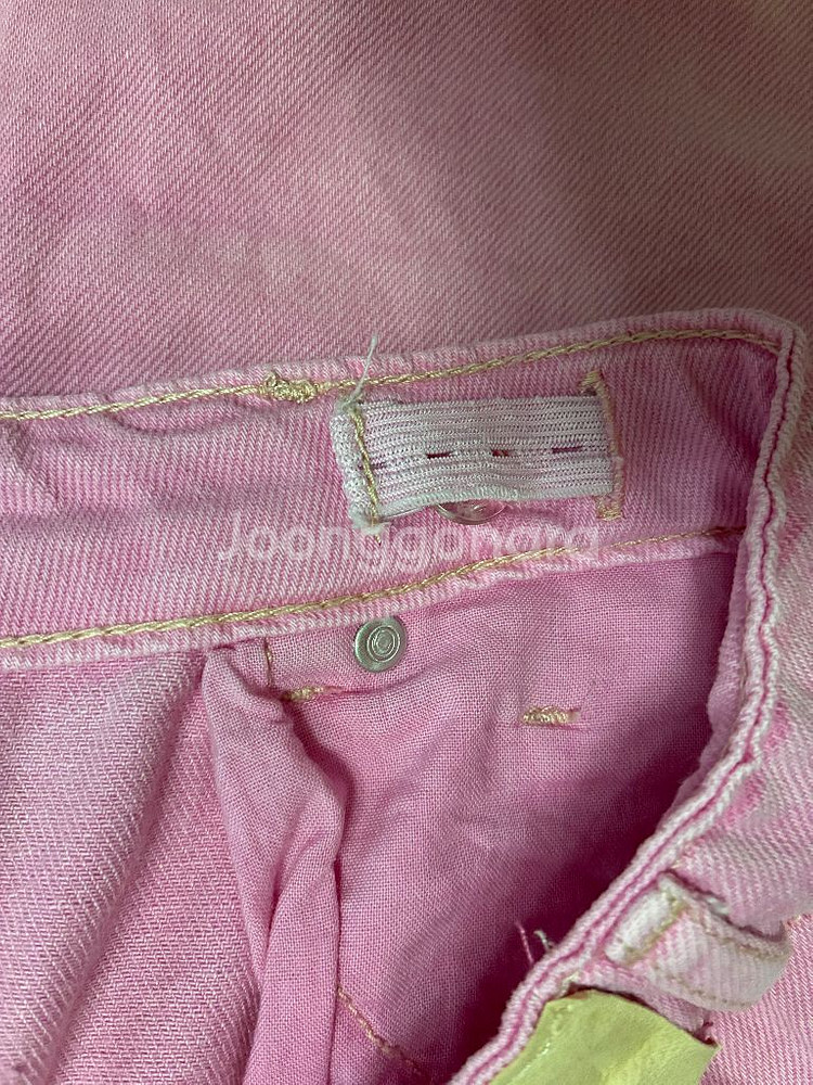 자라 키즈 13-14세 핑크 데님 팬츠--2