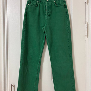 저라 스트레이트핏 그린 팬츠 - 34 사이즈
