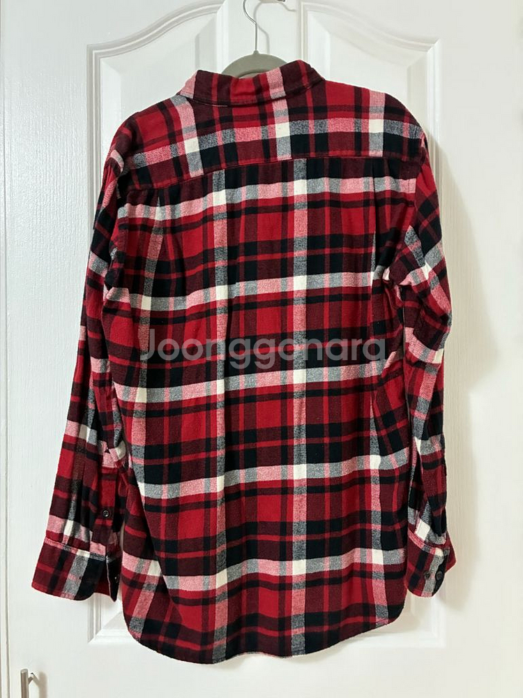 유니클로 남녀공용 체크 셔츠 - M 사이즈--1