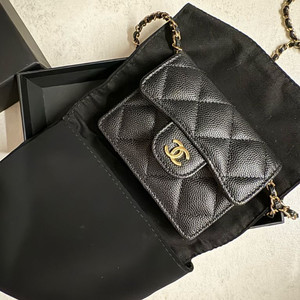 샤넬 클래식 아코디언 체인백 (카드지갑)