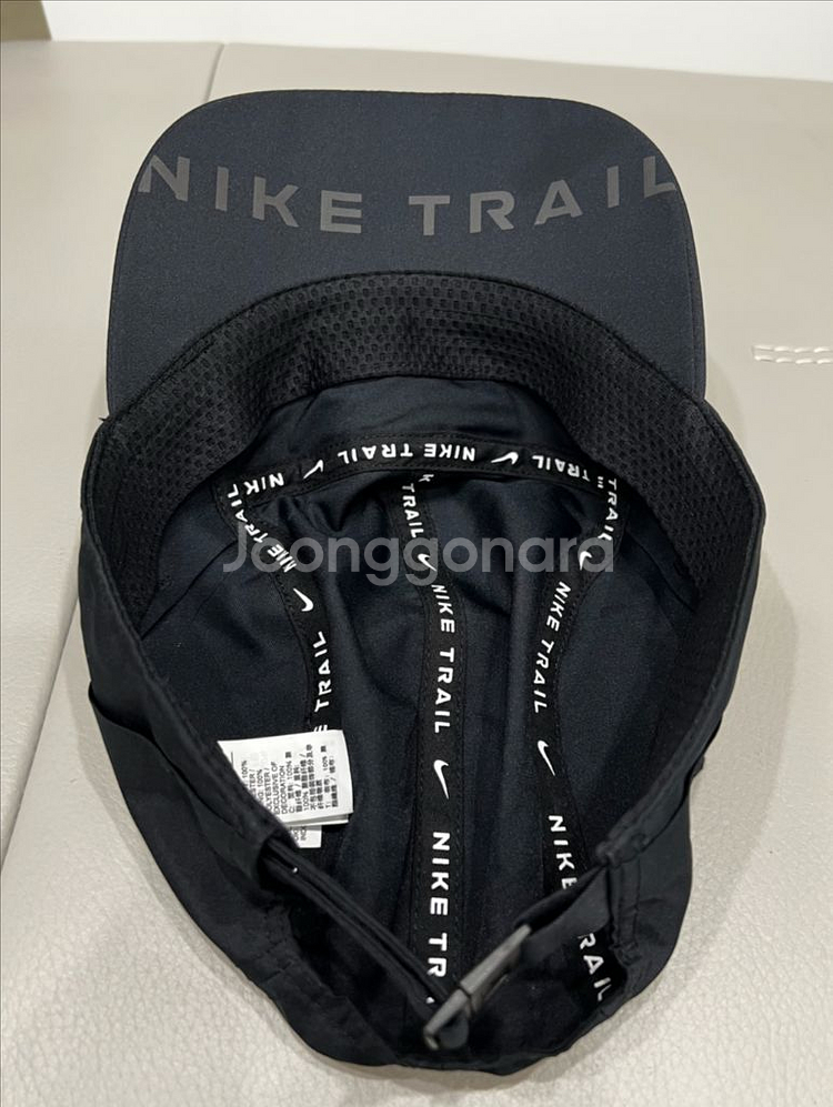 나이키 드라이핏 AW84 트레일 러닝 캡 블랙 화이트--3