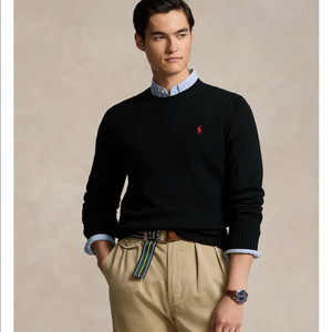 폴로 코튼 크루넥 스웨터 L 팝니다