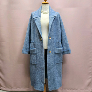 헤링본 포근 퍼 코트