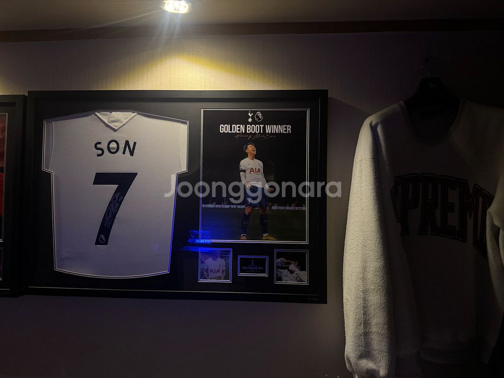 아이콘즈 손흥민 21-22 득점왕 시즌 친필액자 팝니다--0