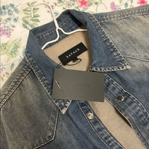 세비지 데님 셔츠 M