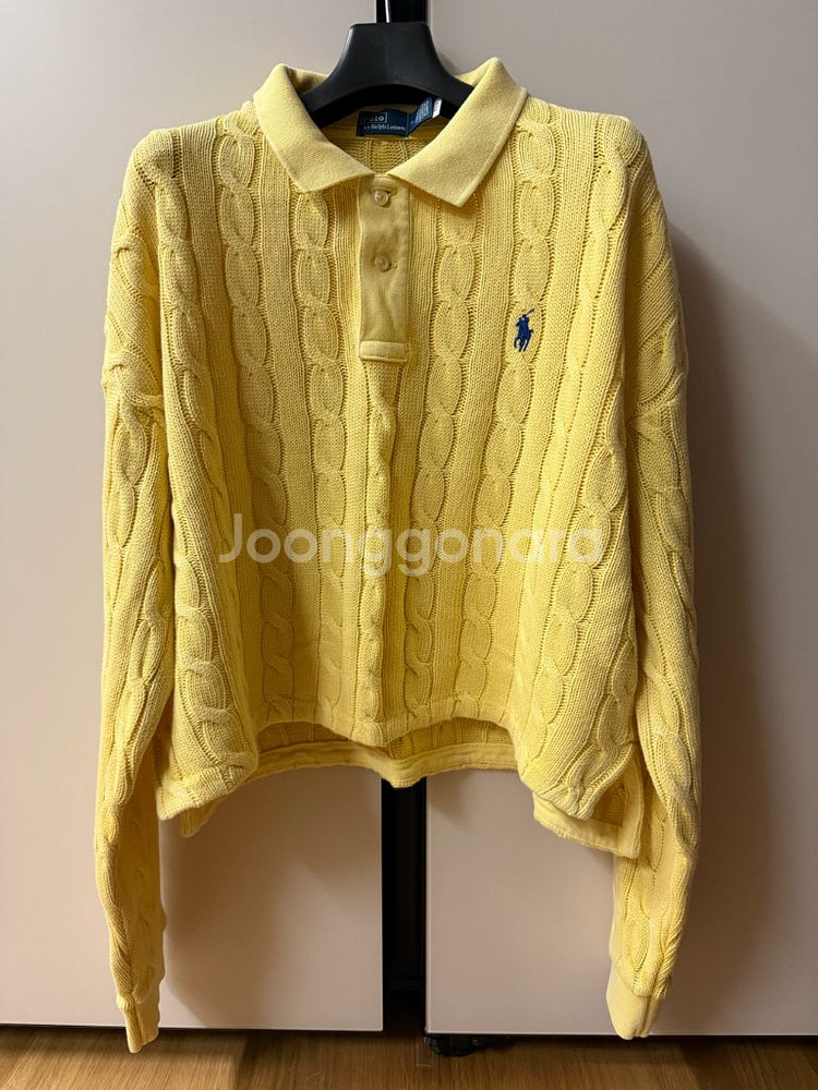 폴로랄프로렌 여성 케이블 카라니트. 새상품. m사이즈--0