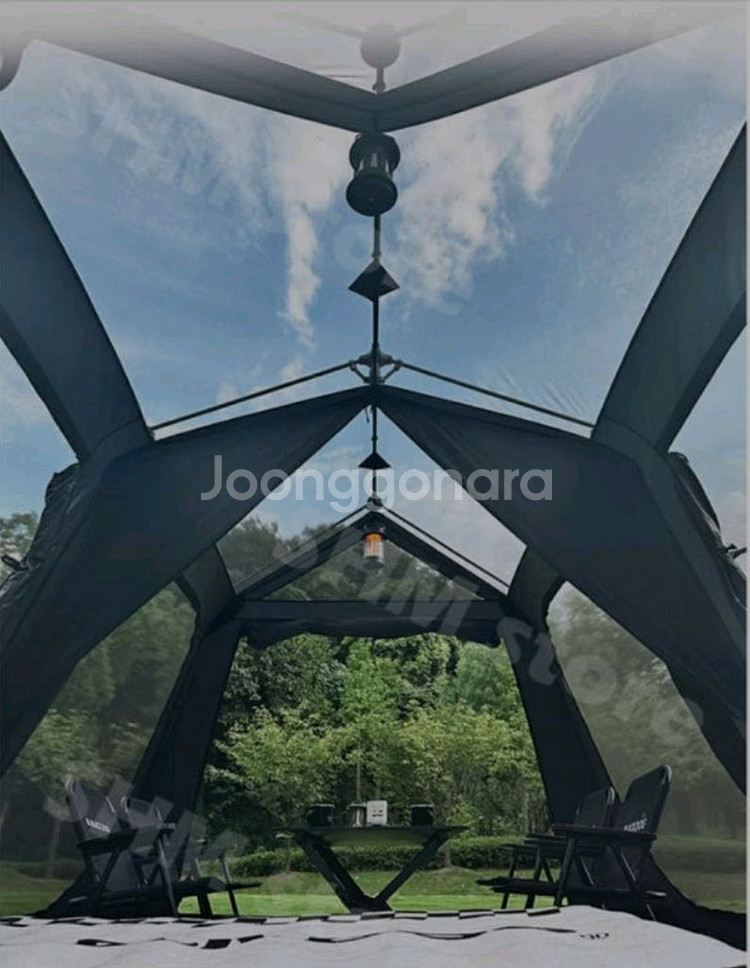 네이처 하이크 블랙독 원터치 리빙쉘 텐트--5