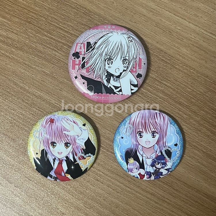 캐릭캐릭체인지 캐캐체 아무 캔뱃지 3종 일괄--0