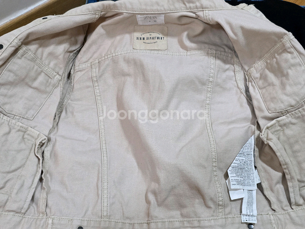 자라 키즈 ZARA 베이지 면자켓(8, 128cm)--4