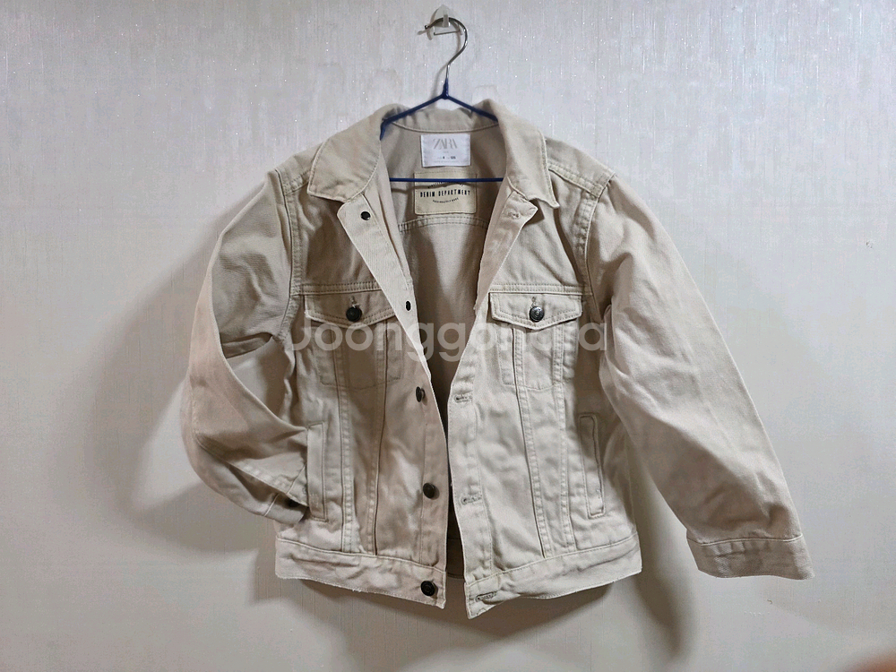 자라 키즈 ZARA 베이지 면자켓(8, 128cm)--0