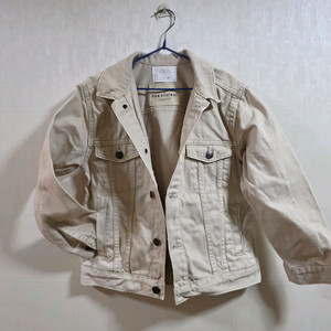 자라 키즈 ZARA 베이지 면자켓(8, 128cm)