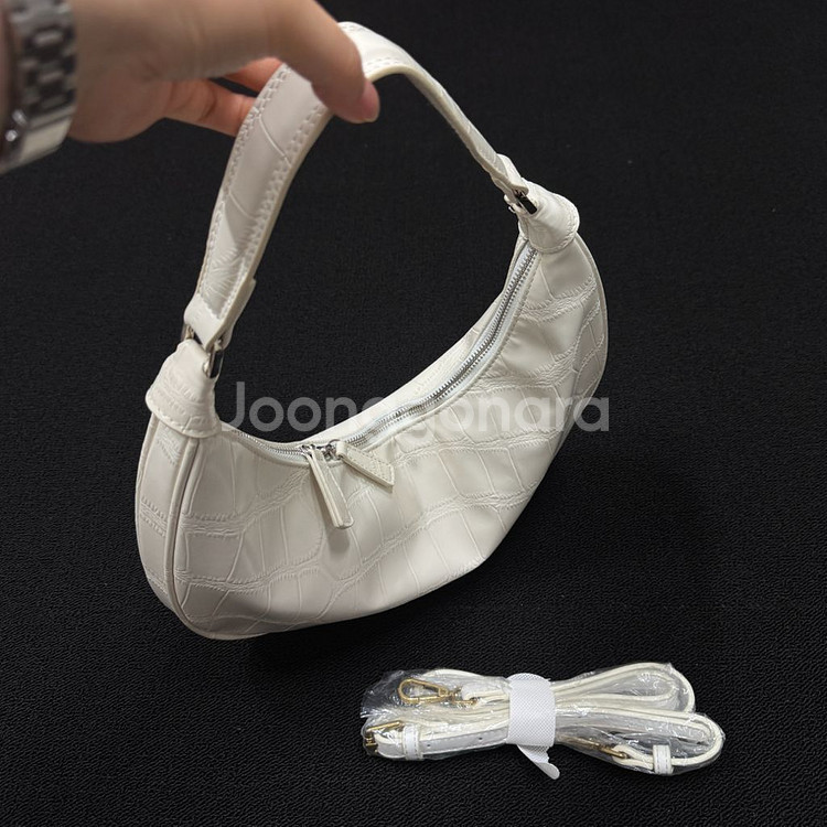 새제품 악어 숄더백 (크로스끈 포함)--0