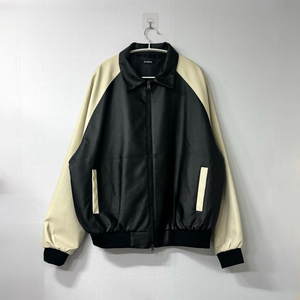 새제품 남여공용 레더 블루종