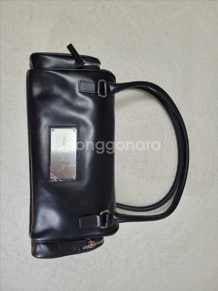 마뗑킴 빈티지 레더 보스턴 백 팝니다--0