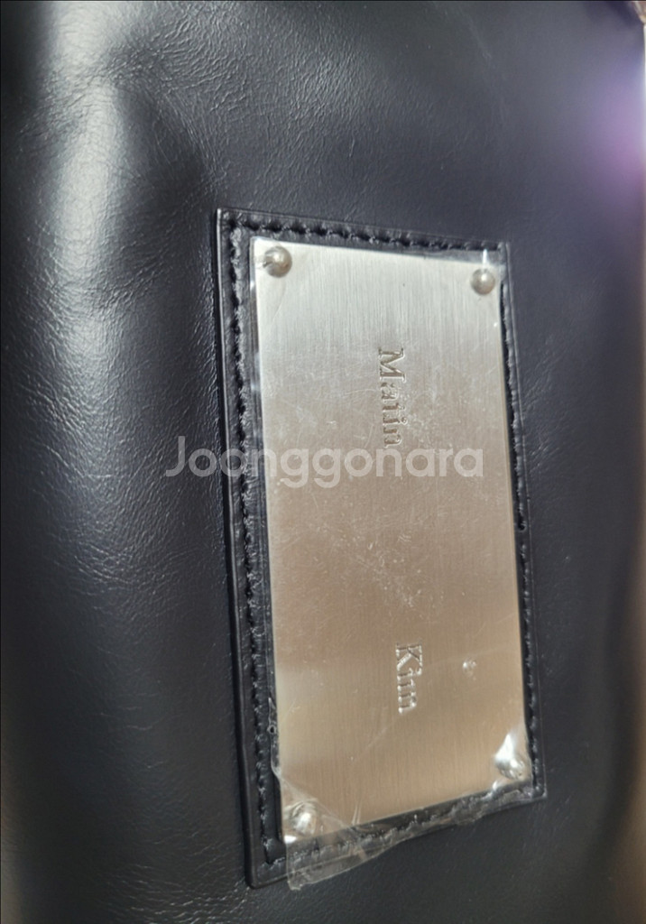 마뗑킴 빈티지 레더 보스턴 백 팝니다--7