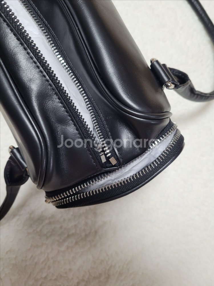 마뗑킴 빈티지 레더 보스턴 백 팝니다--4